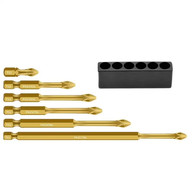 Magnetic Bit Set S2 Anti-Slip Electric Bit Set For 6 Multi-Functional Screwdriver Drills For Woodworking Automotive Plumbing
Magnetic Bit Set S2 Anti-Slip Electric Bit Set For 6 Multi-Functional Screwdriver Drills For Woodworking Automotive Plumbing