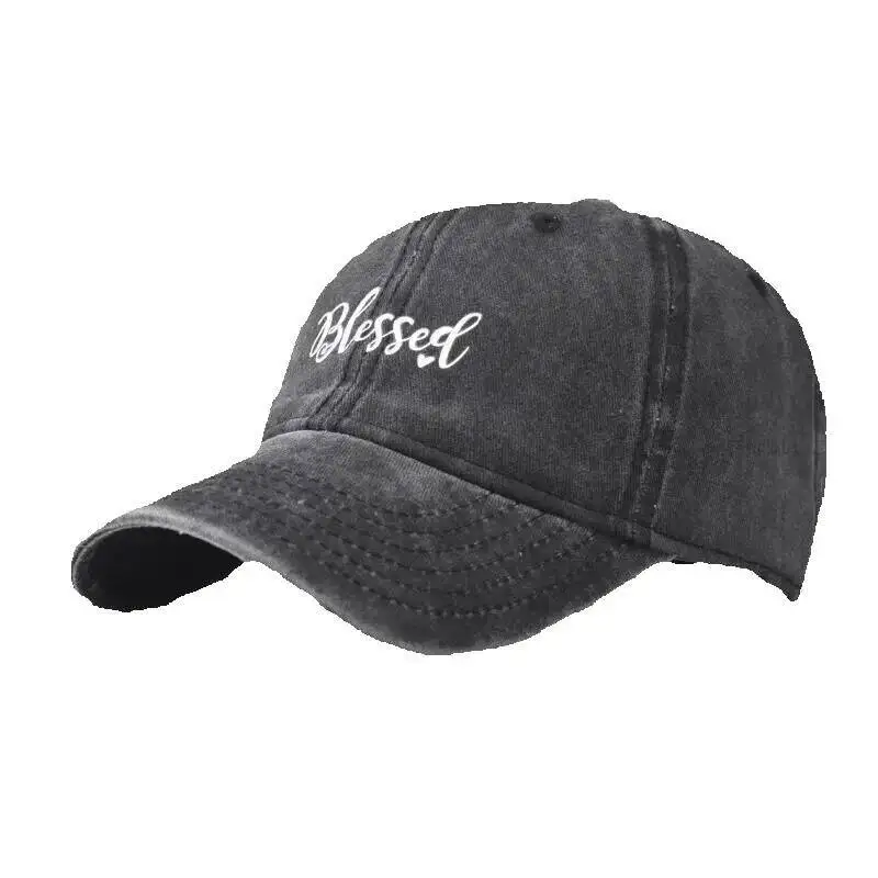 Cotton Washed Vintage Blessed Printed Baseball For Men And Women Outdoor Personalized Letter English Duckbill Cap
Cotton Washed Vintage Blessed Printed Baseball For Men And Women Outdoor Personalized Letter English Duckbill Cap