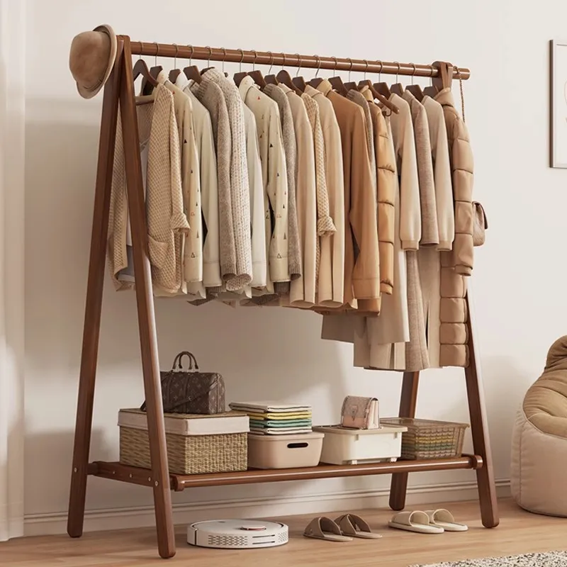 Solid wood hanger Floor-to-ceiling bedroom coat rack Household drying rack Indoor hanger Strong and durable wooden rack
Solid wood hanger Floor-to-ceiling bedroom coat rack Household drying rack Indoor hanger Strong and durable wooden rack