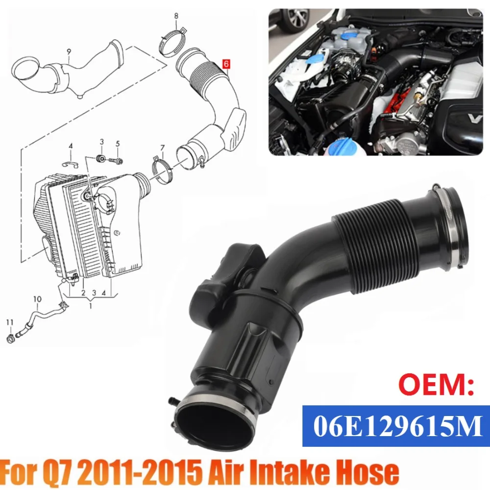 Автомобильный воздухозаборный шланг, комплект OEM 6E129615M для Audi A6 A7 Quattro 3,0 V6 GAS 2012-2018 
Автомобильный воздухозаборный шланг, комплект OEM 6E129615M для Audi A6 A7 Quattro 3,0 V6 GAS 2012-2018
