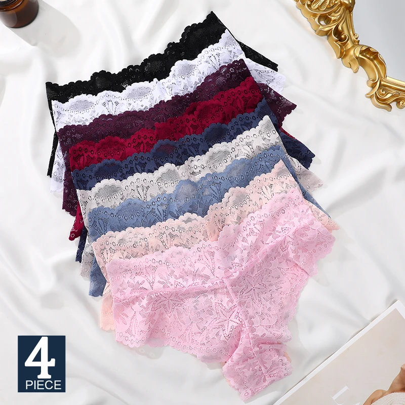FINETOO, 4 шт., сексуальные кружевные трусики с цветочным принтом, женские трусы с низкой талией, мягкое нижнее белье, удобное женское нижнее белье, трусики для девочек
FINETOO, 4 шт., сексуальные кружевные трусики с цветочным принтом, женские трусы с низкой талией, мягкое нижнее белье, удобное женское нижнее белье, трусики для девочек