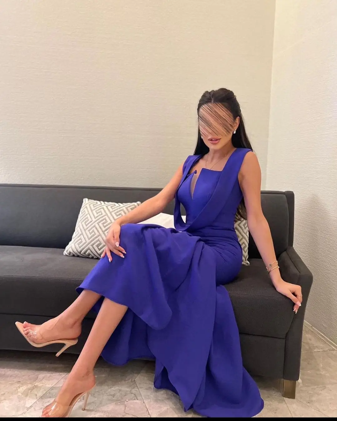 Vintage Mermaid Strapless Evening Dresses Royal Blue Satin Sleeveless Pleated Ankle Length Formal Party Dresses
Vintage Mermaid Strapless Evening Dresses Royal Blue Satin Sleeveless Pleated Ankle Length Formal Party Dresses