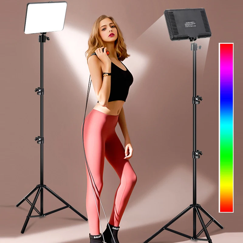 RGB Video Light LED Camera Light Full Color 3200-5600K Video Panel Light USB Optional Tripod Stand For Video Conference Lighting
RGB Video Light LED Camera Light Full Color 3200-5600K Video Panel Light USB Optional Tripod Stand For Video Conference Lighting