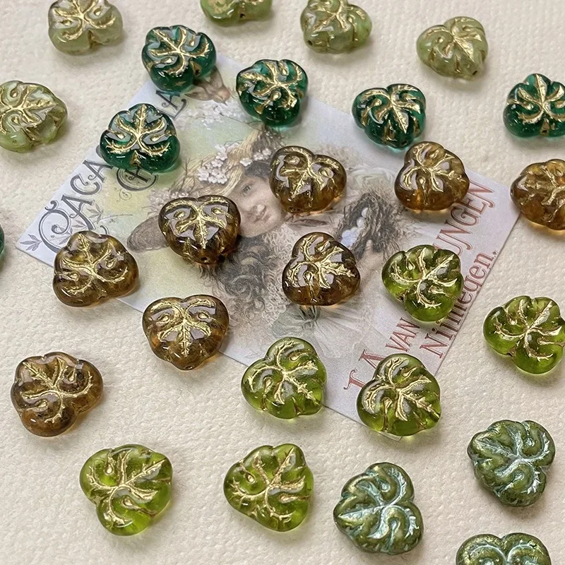 2pcs Hand-painted retro maple leaf glass beads loose beads diy handmade bracelet necklace beaded accessories
2pcs Hand-painted retro maple leaf glass beads loose beads diy handmade bracelet necklace beaded accessories