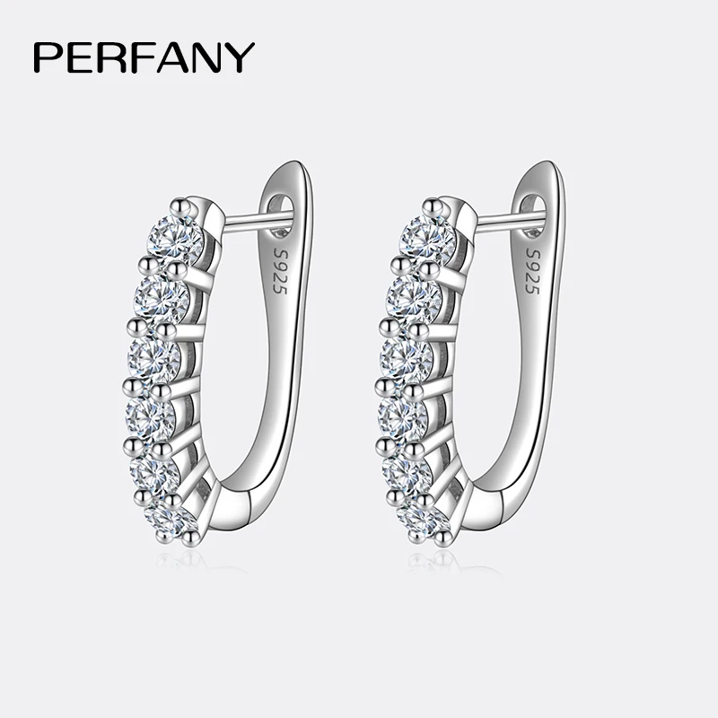 Серьги PERFANY с муассанитом 1.2 карата для женщин, серебро 925 пробы, сертифицированные GRA бриллианты, прямой ряд, застежки-клипсы, модные украшения
Серьги PERFANY с муассанитом 1.2 карата для женщин, серебро 925 пробы, сертифицированные GRA бриллианты, прямой ряд, застежки-клипсы, модные украшения