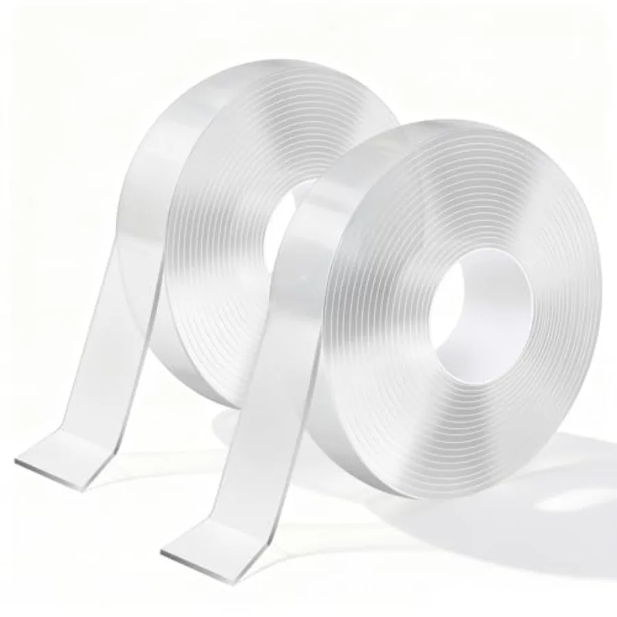 2 Rolls Heavy Duty Double Sided Mounting Tape - 1.2 Inches Wide, 0.07 Inches Thick, 15FT/Roll - Removable, Residue-Free for Hom
2 Rolls Heavy Duty Double Sided Mounting Tape - 1.2 Inches Wide, 0.07 Inches Thick, 15FT/Roll - Removable, Residue-Free for Hom