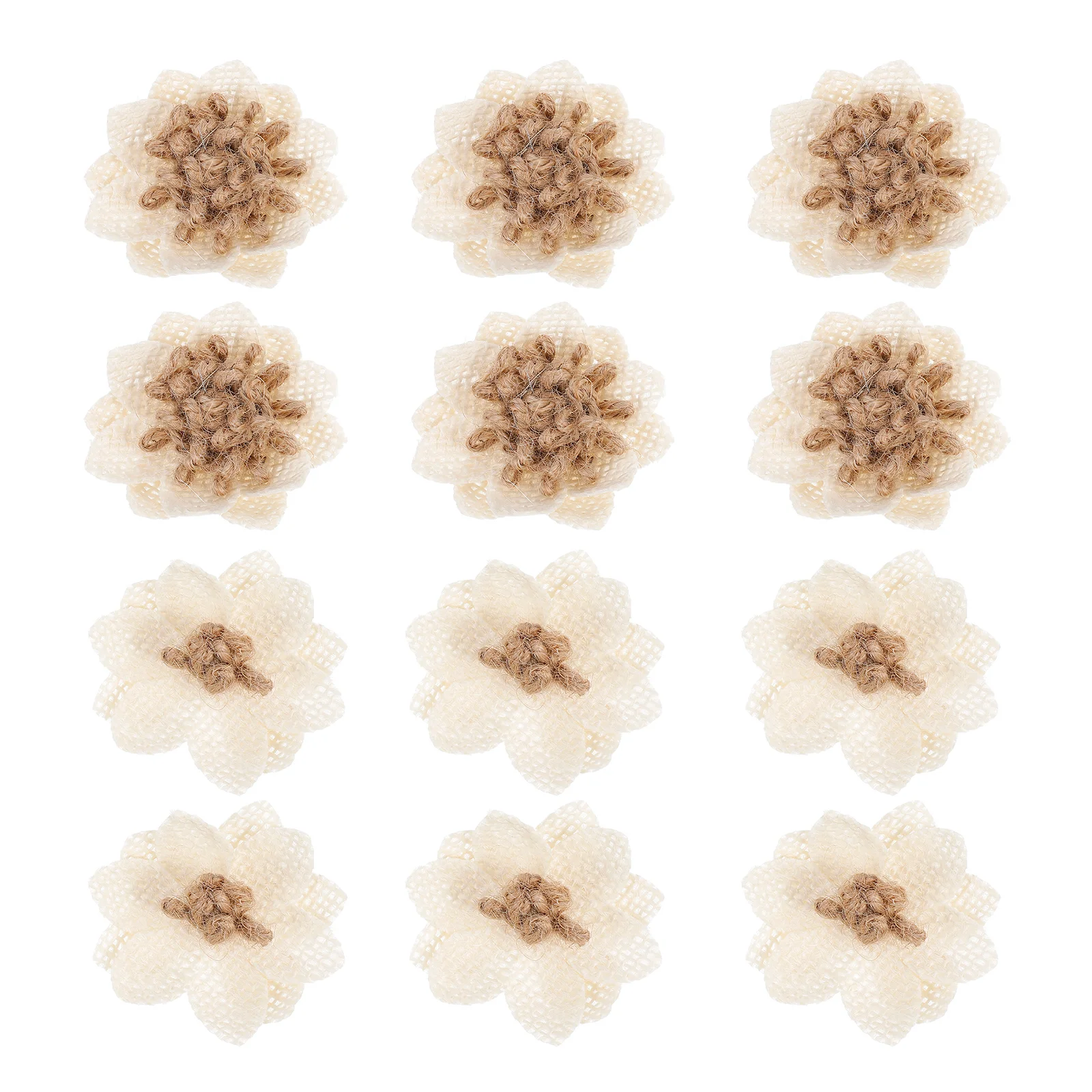 12Pcs Linen Flowers Decor Handmade Flower Artificial Cloth Flower for DIY Ornament Retro Hat Hair Clip Craft Decoration
12Pcs Linen Flowers Decor Handmade Flower Artificial Cloth Flower for DIY Ornament Retro Hat Hair Clip Craft Decoration
