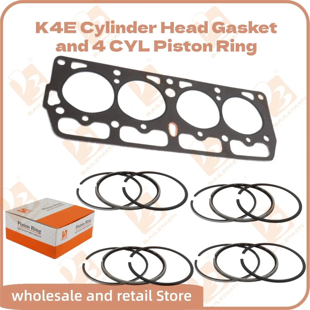 4P Cylinder Head Gasket For Toyota 4 Cylinders Piston Ring 76.6*2+2+4mm Overhaul Rebuild Kit Engine Spare Parts
4P Cylinder Head Gasket For Toyota 4 Cylinders Piston Ring 76.6*2+2+4mm Overhaul Rebuild Kit Engine Spare Parts