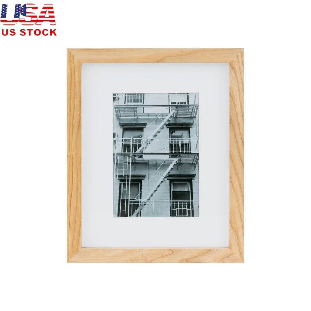 8x10 Matted Wood Gallery Picture Frame 5x7 Photos Durable Sturdy Construction Wall/Tabletop Display Easy Open Tabs Home Decor
8x10 Matted Wood Gallery Picture Frame 5x7 Photos Durable Sturdy Construction Wall/Tabletop Display Easy Open Tabs Home Decor