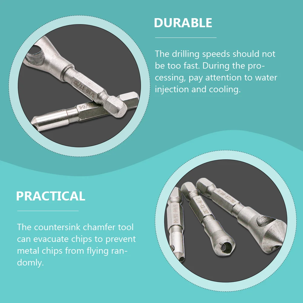 3 Pcs Inclined Hole Chamferer Drill Bit Steel Woodworking Bits Adjustable Countersink
3 Pcs Inclined Hole Chamferer Drill Bit Steel Woodworking Bits Adjustable Countersink