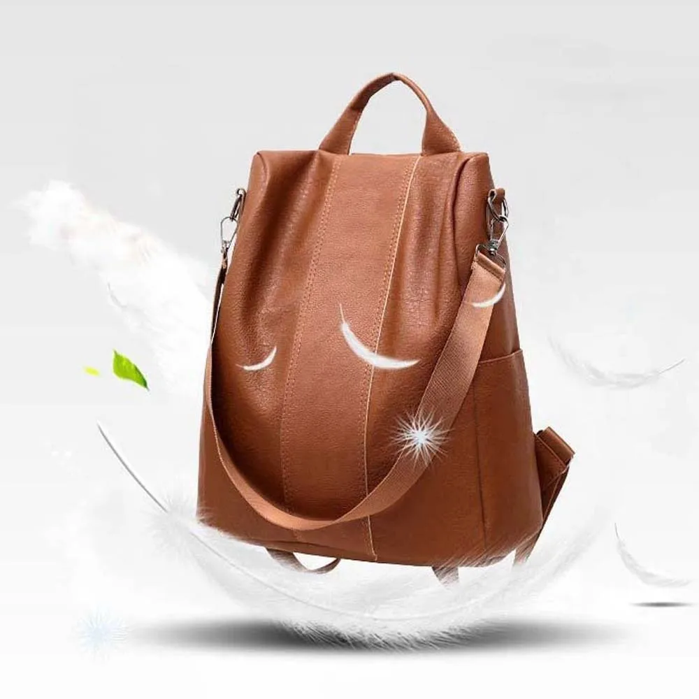 Elegant Soft PU Backpack Multi Pocket Solid Color Large Capacity School Bag Korean Style Crossbody Pouch
Elegant Soft PU Backpack Multi Pocket Solid Color Large Capacity School Bag Korean Style Crossbody Pouch