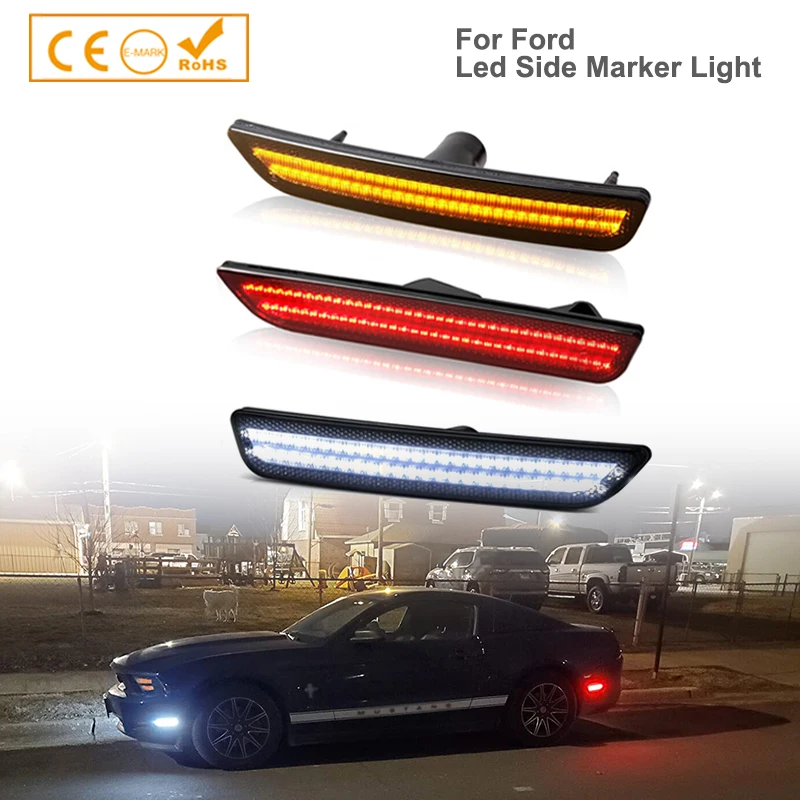 For FORD MUSTANG 2010-2014 SMOKED LENS Front Rear LED SIDE MARKER LIGHT LAMP SET
For FORD MUSTANG 2010-2014 SMOKED LENS Front Rear LED SIDE MARKER LIGHT LAMP SET