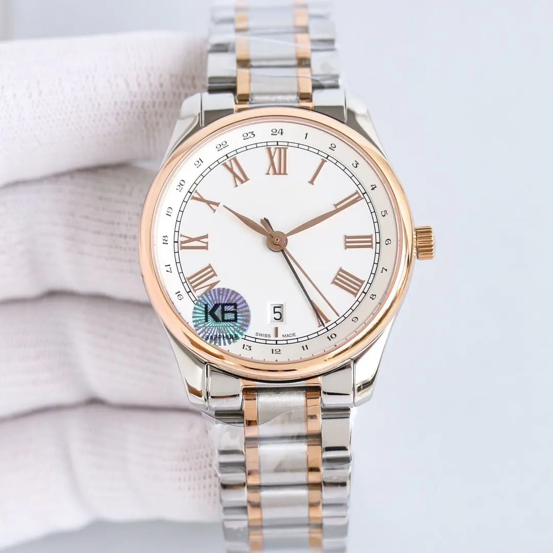 Luxury White Dial Roman Numerals Two Tone Stainless Steel Band Women's Quartz Watch Elegant Business Wristwatch with Date
Luxury White Dial Roman Numerals Two Tone Stainless Steel Band Women's Quartz Watch Elegant Business Wristwatch with Date