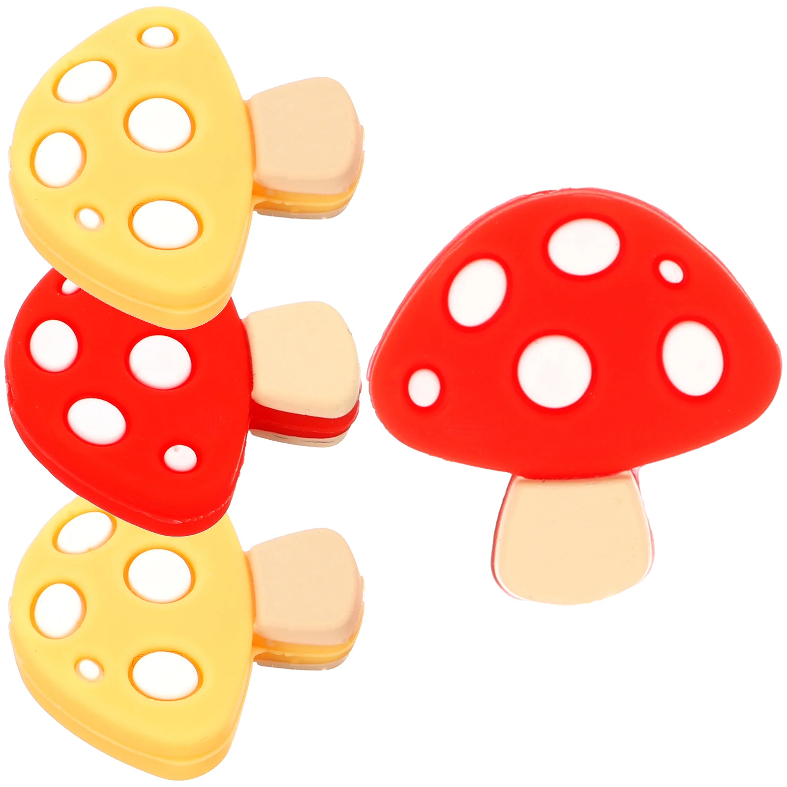 4pcs Mushroom Shaped Knitting Needle Stoppers Red Yellow Silicone Tip Protectors Lightweight Durable Crochet Accessories
4pcs Mushroom Shaped Knitting Needle Stoppers Red Yellow Silicone Tip Protectors Lightweight Durable Crochet Accessories