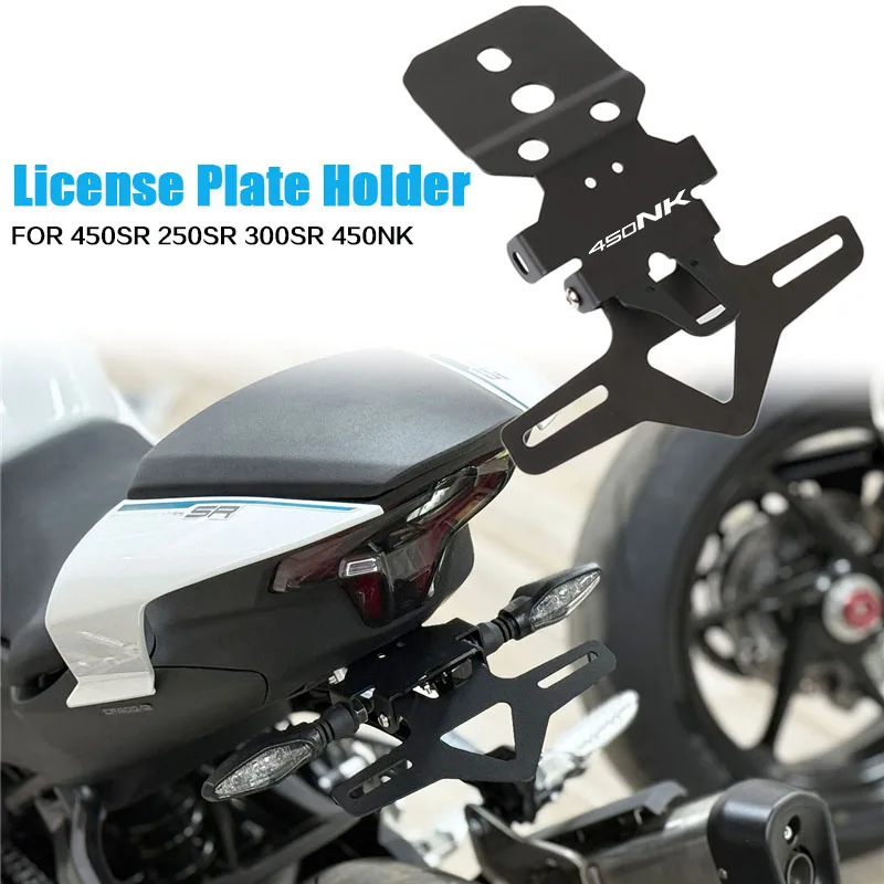 Fit For 250SR 300SR 450NK 450SR Motorcycle License Plate Holder Rear Short Tail Stock Light Tailstock Holder Fender Eliminator
Fit For 250SR 300SR 450NK 450SR Motorcycle License Plate Holder Rear Short Tail Stock Light Tailstock Holder Fender Eliminator