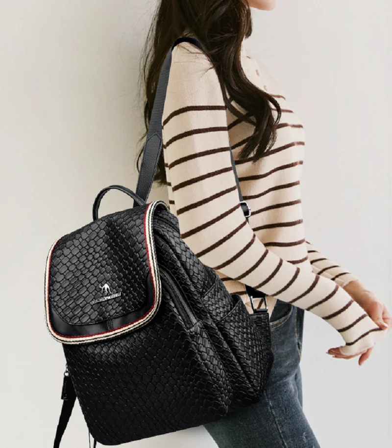 2026 New Korean Luxury Fashion High Quality Soft Leather Backpack Women's Casual Large Capacity Travel Shoulder Bags Totes
2026 New Korean Luxury Fashion High Quality Soft Leather Backpack Women's Casual Large Capacity Travel Shoulder Bags Totes