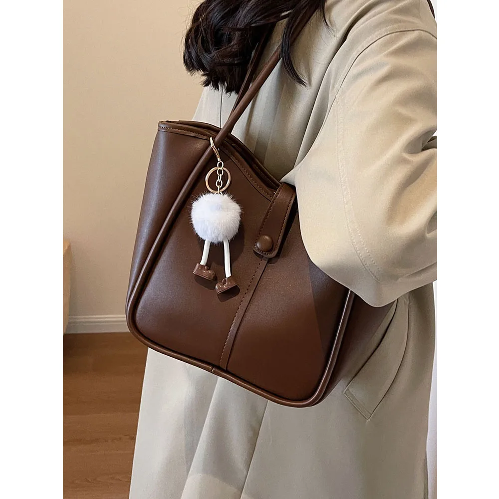Vintage Women Bucket Bags Large Capacity Pu Leather Solid Handbag Female Casual Commute Shoulder Bags Versatile Lady Handle Pack
Vintage Women Bucket Bags Large Capacity Pu Leather Solid Handbag Female Casual Commute Shoulder Bags Versatile Lady Handle Pack