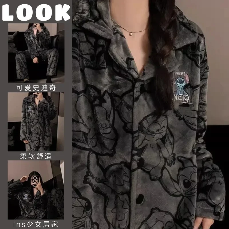 Stitch Couple Pajamas Sets New Flanel Thickened Cartoon Men Women Loungewear Suit Thermal Couple Fuzzy Matching Pyjamas Gifts
Stitch Couple Pajamas Sets New Flanel Thickened Cartoon Men Women Loungewear Suit Thermal Couple Fuzzy Matching Pyjamas Gifts