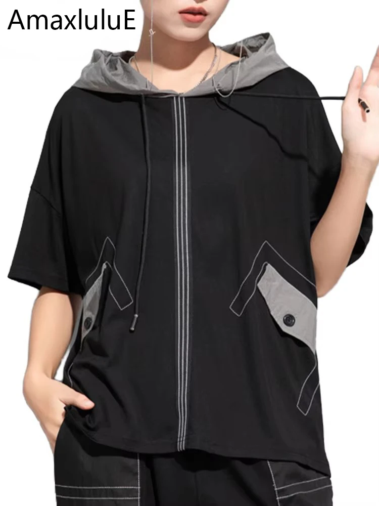 Amax luluE Korean Design Clothes Womens Fashion Spring Loose Hooded Tshirts 2025 Ladies Luxury Classic Fitness Tops Leisure Tees
Amax luluE Korean Design Clothes Womens Fashion Spring Loose Hooded Tshirts 2025 Ladies Luxury Classic Fitness Tops Leisure Tees