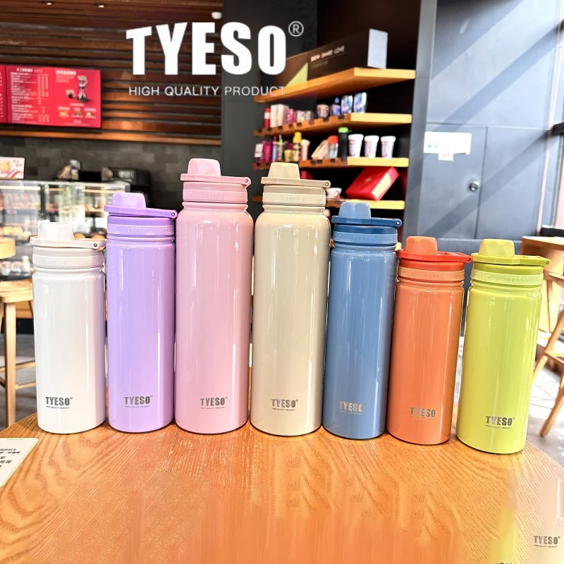 TYESO Stainless Steel Thermal Water Bottle Portable Tumbler Sport Vacuum Flask Keeps Cold and Heat Thermal Mug Car Insulated Cup
TYESO Stainless Steel Thermal Water Bottle Portable Tumbler Sport Vacuum Flask Keeps Cold and Heat Thermal Mug Car Insulated Cup