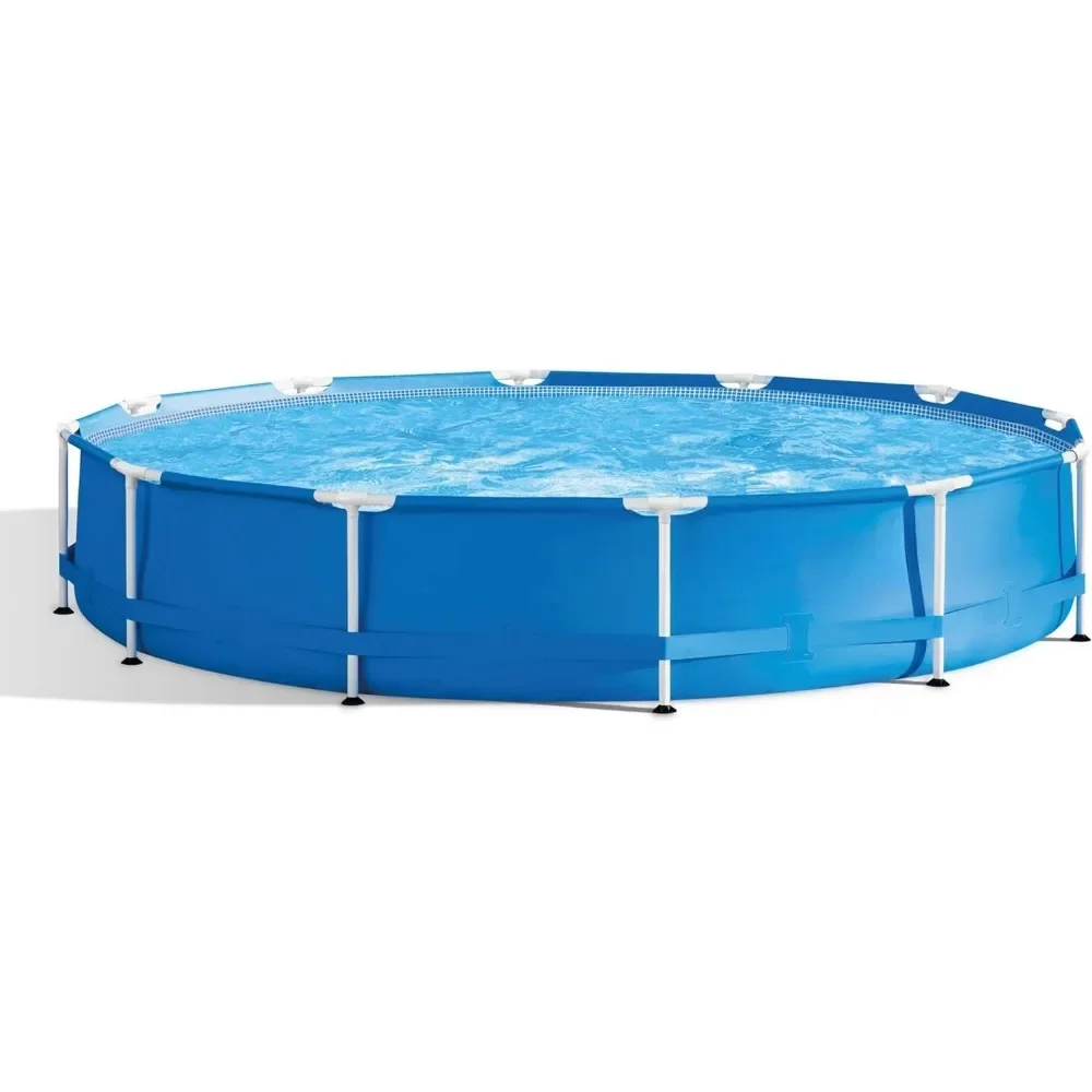 Outdoor Swimming Pool Set, 12 Foot X 30 Round 6 Person, with Filter Pump and Type A Filter Cartridge Outdoor Hot Tubs
Outdoor Swimming Pool Set, 12 Foot X 30 Round 6 Person, with Filter Pump and Type A Filter Cartridge Outdoor Hot Tubs