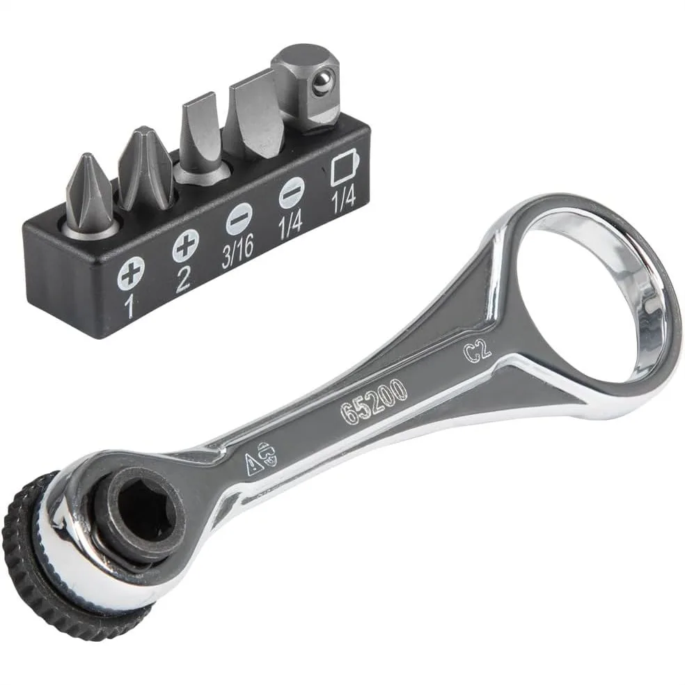5-Piece Mini Ratchet Set with Phillips, Slotted, and Adapter for Tight Spaces - Compact Tool Kit
5-Piece Mini Ratchet Set with Phillips, Slotted, and Adapter for Tight Spaces - Compact Tool Kit