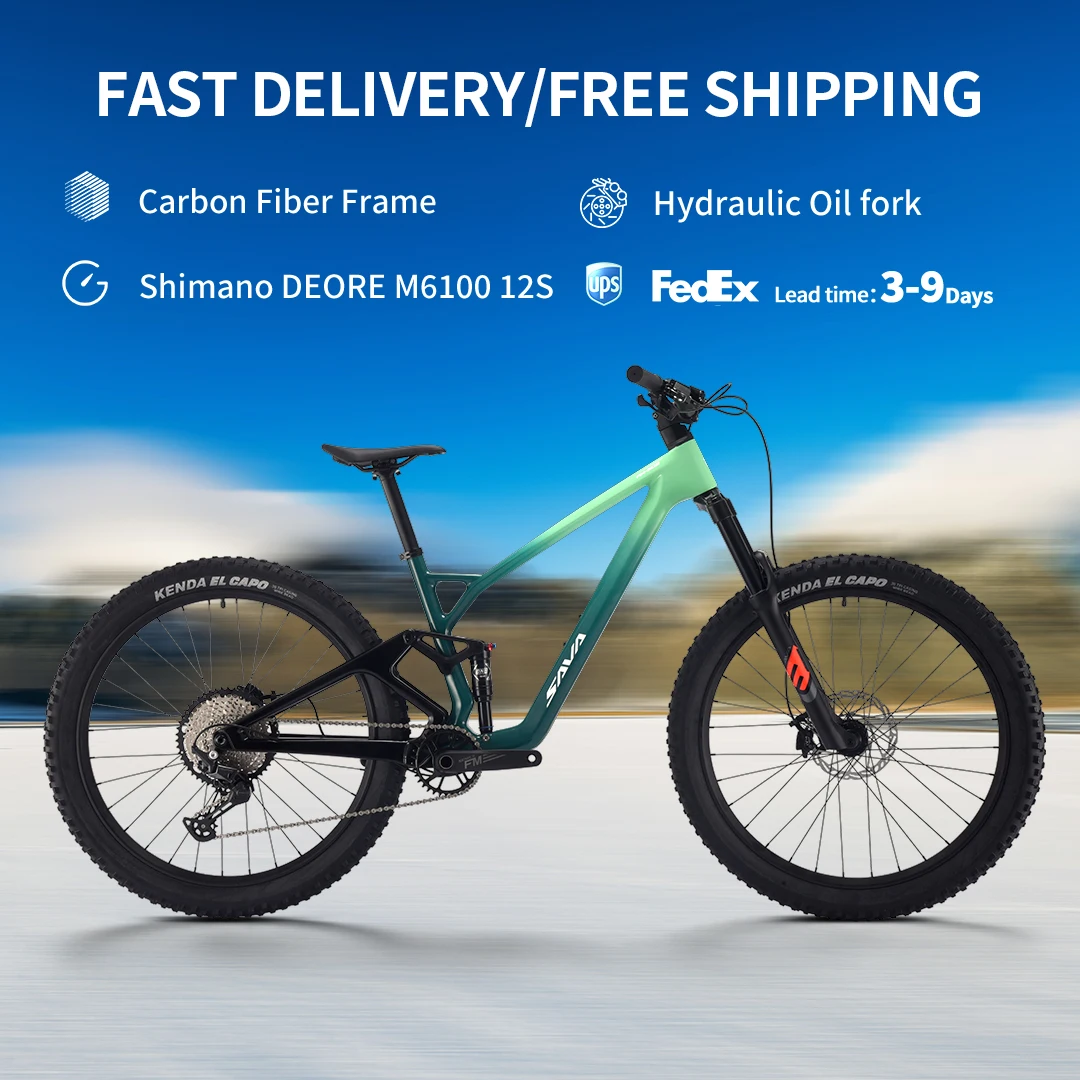 New SAVA TITAN612 Full Carbon Fiber Mountain Bike Soft Tail Shock-Absorbing Hydraulic Disc Brake All-Terrain Off-Road Adult Bicycle
New SAVA TITAN612 Full Carbon Fiber Mountain Bike Soft Tail Shock-Absorbing Hydraulic Disc Brake All-Terrain Off-Road Adult Bicycle