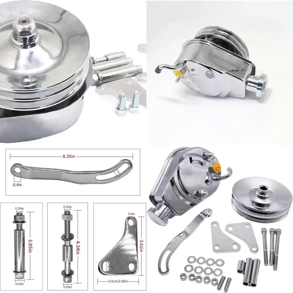 Комплект уплотнений насоса гидроусилителя рулевого управления Chrome Saginaw со шкивом, V-образный ремень с двойной канавкой, комплект кронштейнов вала 5-7/8 дюйма, совместимый с SB
Комплект уплотнений насоса гидроусилителя рулевого управления Chrome Saginaw со шкивом, V-образный ремень с двойной канавкой, комплект кронштейнов вала 5-7/8 дюйма, совместимый с SB