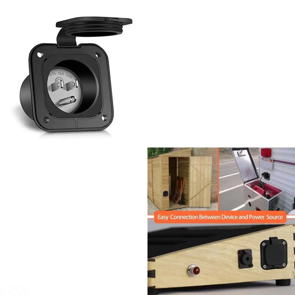G7NA 15 Amp 125V AC Power Inlet Port Plug NEMA 5-15 Inlet ETL Listed Weatherproof Cover Recessed Male Outlet for RV Truck Car
G7NA 15 Amp 125V AC Power Inlet Port Plug NEMA 5-15 Inlet ETL Listed Weatherproof Cover Recessed Male Outlet for RV Truck Car