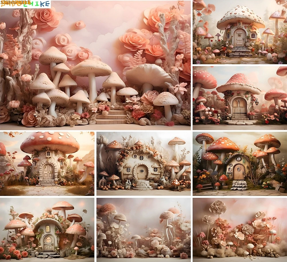 Fabulous Mushroom House Fantasy landscape Photography Backdrops Fairy Tale Town Street In Dreamy Sunrise Photo Background TT-01
Fabulous Mushroom House Fantasy landscape Photography Backdrops Fairy Tale Town Street In Dreamy Sunrise Photo Background TT-01