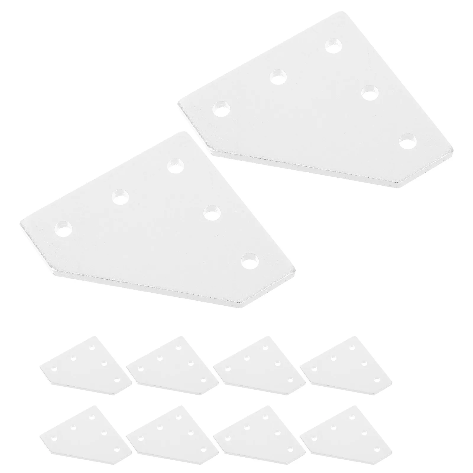 10Pcs Aluminum L Shape Joint Plate Reinforcement Corner Bracket Flat Joining Plate Fastener for Furniture Shelf DIY Projects
10Pcs Aluminum L Shape Joint Plate Reinforcement Corner Bracket Flat Joining Plate Fastener for Furniture Shelf DIY Projects