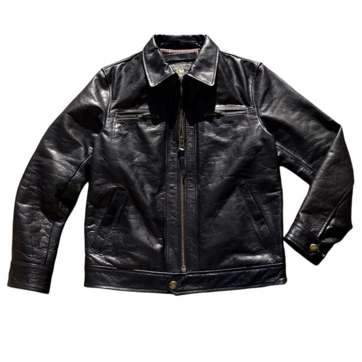 Black Autumn Leather Jacket Men Casual Style Plus Size 5XL Genuine Natural Horsehide Turn-Down Collar Slim Fit Leather Coat
Black Autumn Leather Jacket Men Casual Style Plus Size 5XL Genuine Natural Horsehide Turn-Down Collar Slim Fit Leather Coat