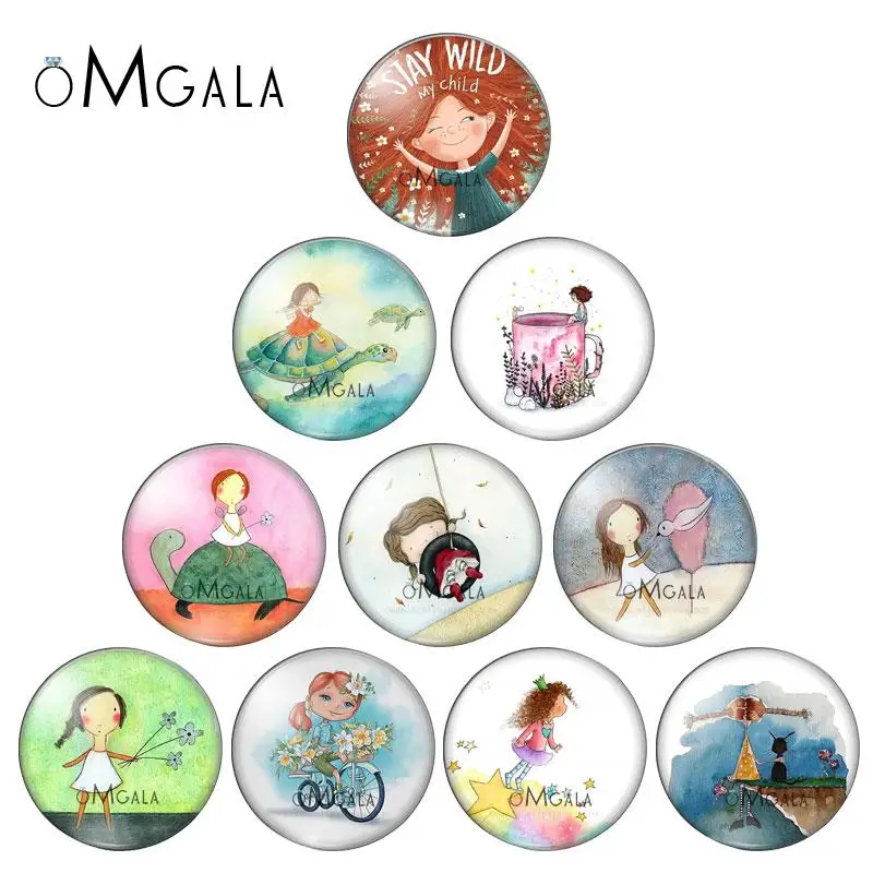 Cartoon Lovely Dream Baby Girls Art Paintings 10mm/12mm/16mm/18mm/25mm Round Photo Glass Cabochon Demo Flat Back Making Findings
Cartoon Lovely Dream Baby Girls Art Paintings 10mm/12mm/16mm/18mm/25mm Round Photo Glass Cabochon Demo Flat Back Making Findings