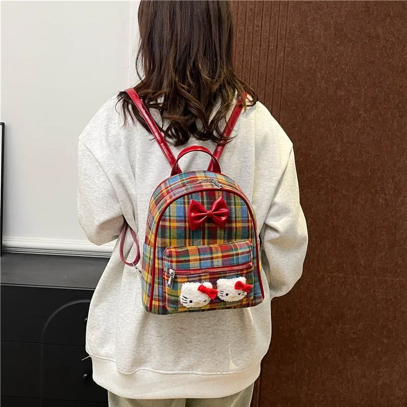 2025 Women's Cartoon-inspired Cute Plaid Mini Backpack, a Versatile and Niche Fashion Piece with Retro Sweet and Spicy Charm
2025 Women's Cartoon-inspired Cute Plaid Mini Backpack, a Versatile and Niche Fashion Piece with Retro Sweet and Spicy Charm