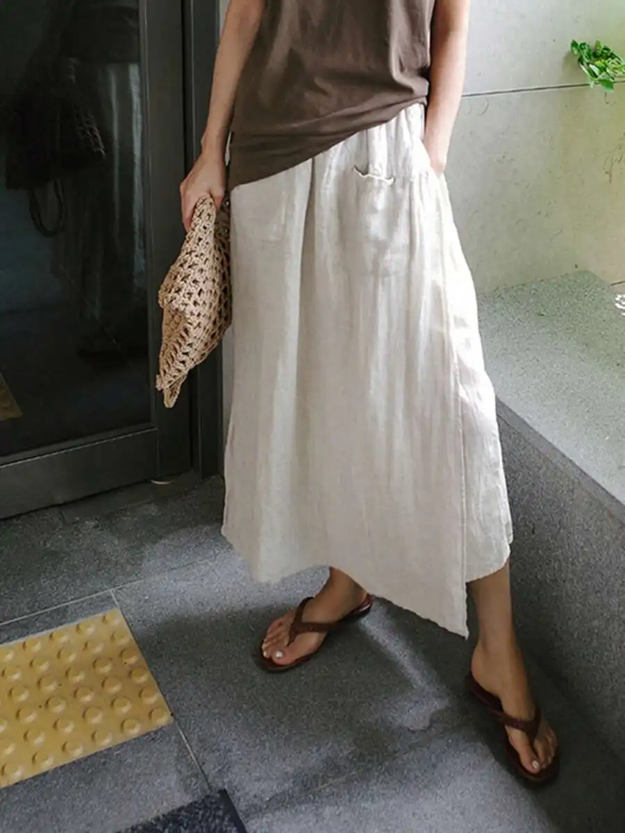 Womens Loose Linen Wide Leg Capri Pants With Pockets Casual Culottes
Womens Loose Linen Wide Leg Capri Pants With Pockets Casual Culottes