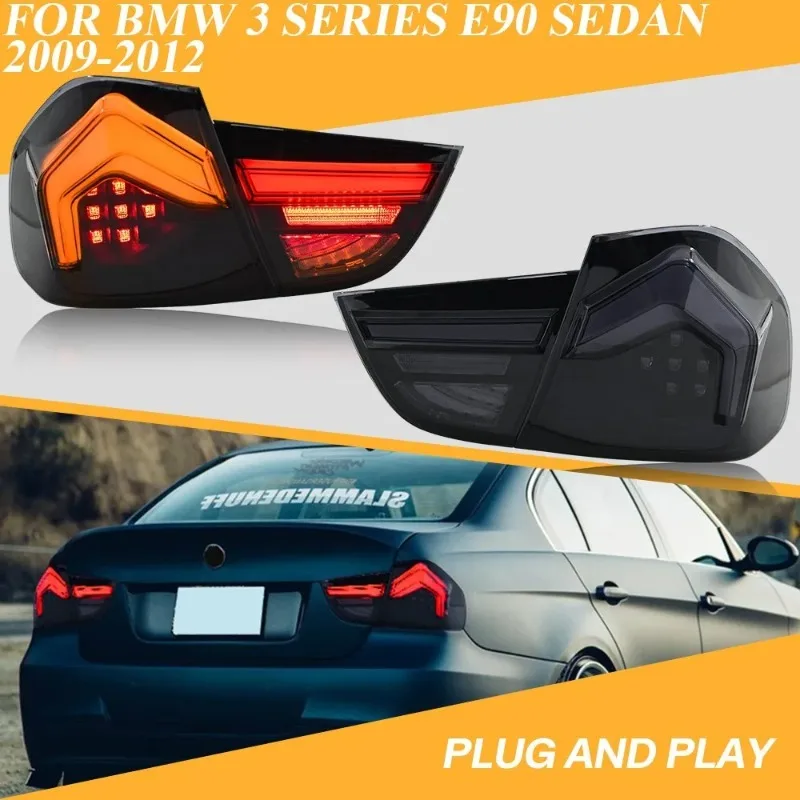 Pair LED Tail Lights For BMW 3 Series E90 Sedan 2009-2012, Black Housing Rear Lamps Left & Right
Pair LED Tail Lights For BMW 3 Series E90 Sedan 2009-2012, Black Housing Rear Lamps Left & Right