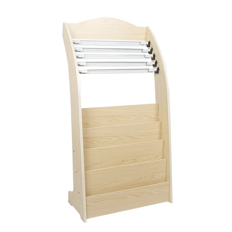 Newspaper rack Shelf Bookshelf Floor information rack Wooden newspaper rack
Newspaper rack Shelf Bookshelf Floor information rack Wooden newspaper rack
