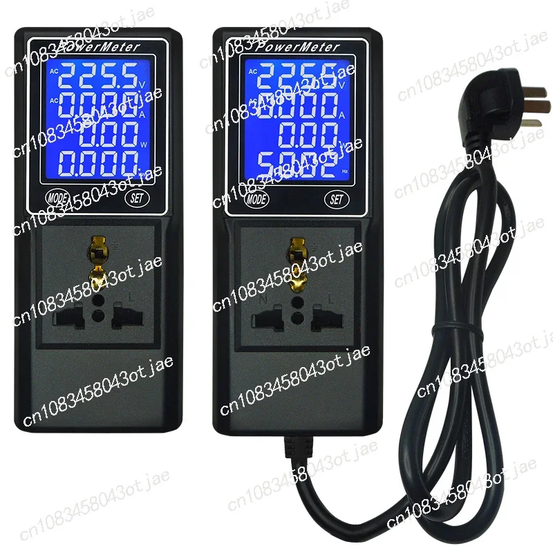 Цифровой измеритель мощности, измерительный прибор для электрических параметров, электрическая измерительная розетка, многофункциональный амперметр напряжения переменного тока 
Цифровой измеритель мощности, измерительный прибор для электрических параметров, электрическая измерительная розетка, многофункциональный амперметр напряжения переменного тока