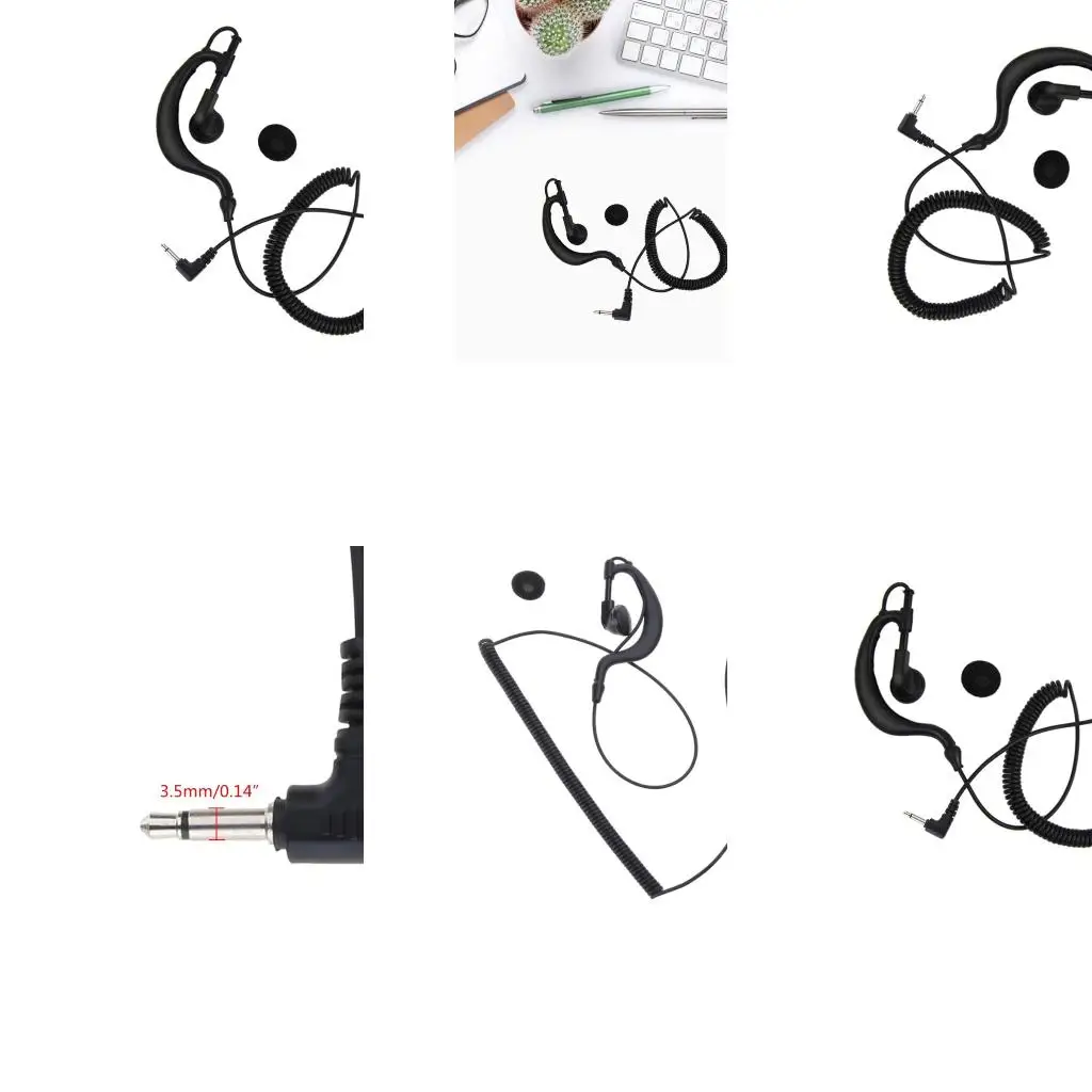 3.5mm Only Earpiece 1 Pin G-Shape Headset for Hand Held Mic 1.2M (47'') In Ear Stereo- Earphone
3.5mm Only Earpiece 1 Pin G-Shape Headset for Hand Held Mic 1.2M (47'') In Ear Stereo- Earphone