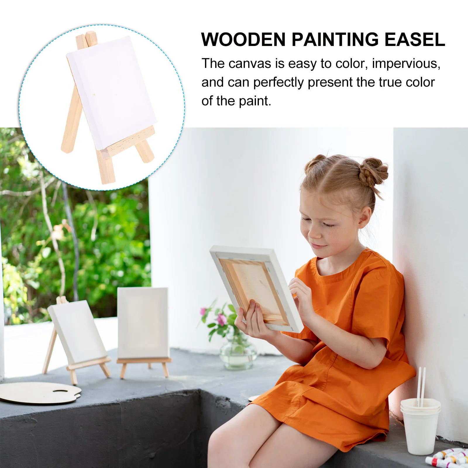 Wooden Mini Canvas Easel Set 12 6 Pieces Blank Square Painting Boards for Artists DIY Art Craft Supplies White Cotton Surface
Wooden Mini Canvas Easel Set 12 6 Pieces Blank Square Painting Boards for Artists DIY Art Craft Supplies White Cotton Surface