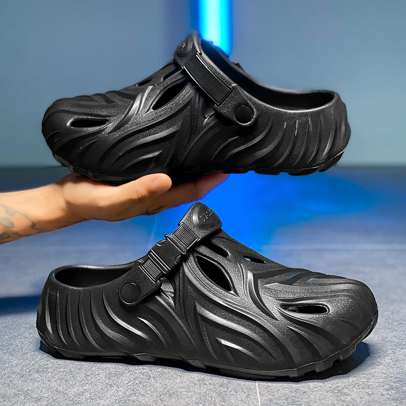 Men's Eva Soft-Soled Closed-Toe Sandals, Wave-Pattern Design, Summer Shoes for Beach and Seaside Water Activities
Men's Eva Soft-Soled Closed-Toe Sandals, Wave-Pattern Design, Summer Shoes for Beach and Seaside Water Activities