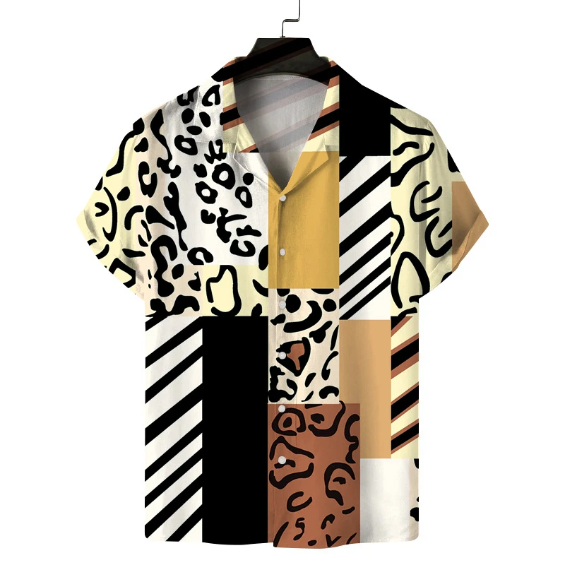 Street New Trend Stripe Print Shirts For Men Clothing Harajuku Abstract Short-sleeved T-shirt Ropa Hombre 2024 Lapel Ladies Tops
Street New Trend Stripe Print Shirts For Men Clothing Harajuku Abstract Short-sleeved T-shirt Ropa Hombre 2024 Lapel Ladies Tops