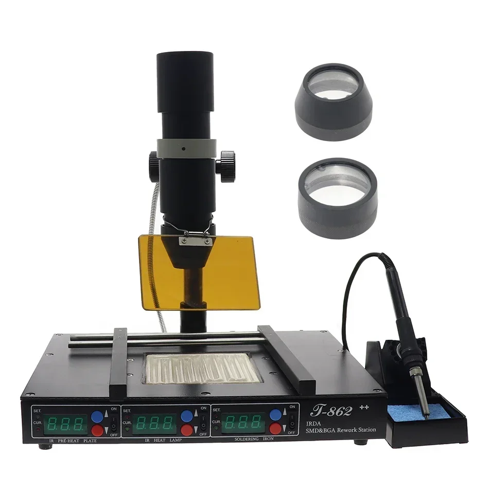 T-862++ IRDA SMD and BGA IR Rework Station IRDA Soldering Welder Infrared SMT
T-862++ IRDA SMD and BGA IR Rework Station IRDA Soldering Welder Infrared SMT
