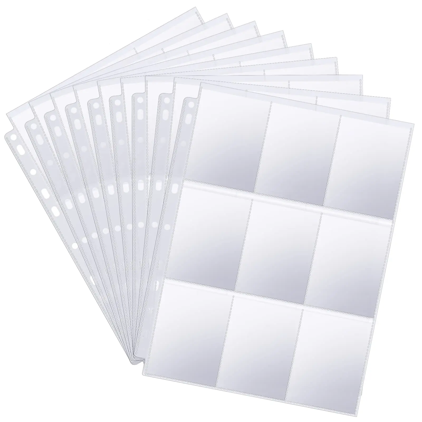 10pcs A4 Size 9 Pocket Game Card Holder Double Sided Storage Album Binder Card Collection Holder
10pcs A4 Size 9 Pocket Game Card Holder Double Sided Storage Album Binder Card Collection Holder