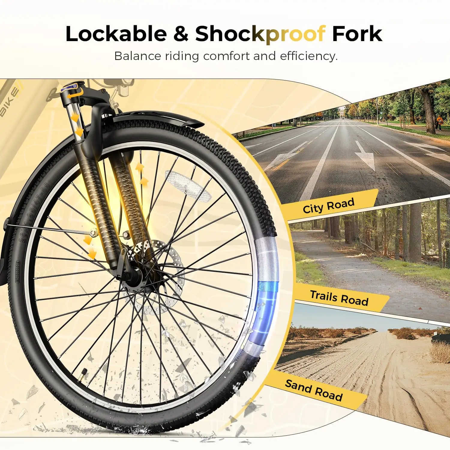 Cityscape 2.0 Customized 26" Adult Electric Bike - 1200W Peak Motor, 468Wh Removable Battery, 50 Miles Long Range
Cityscape 2.0 Customized 26" Adult Electric Bike - 1200W Peak Motor, 468Wh Removable Battery, 50 Miles Long Range