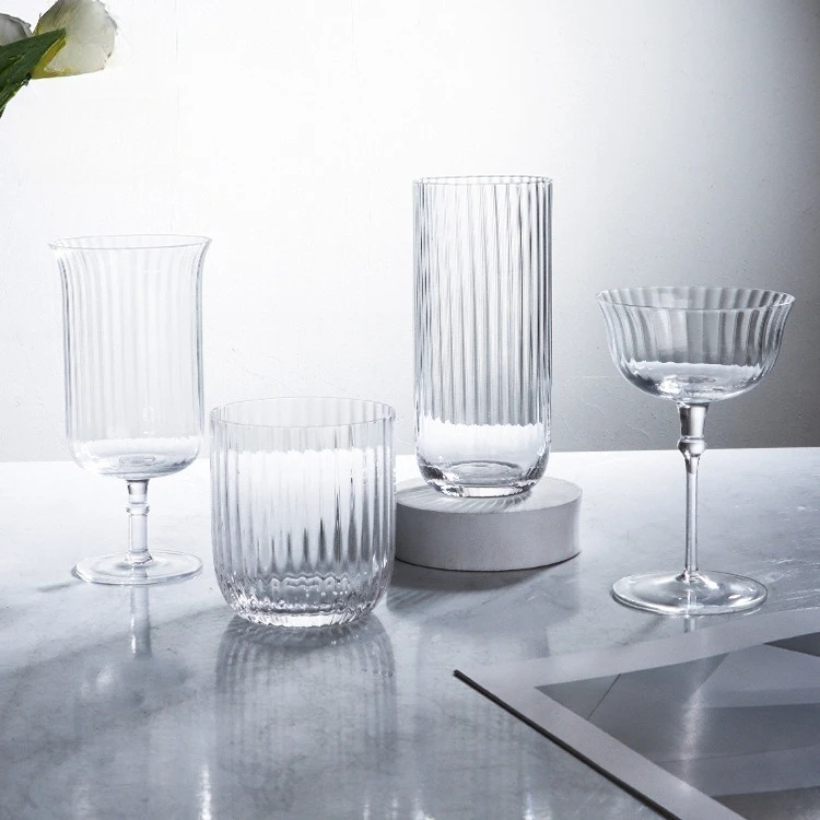 Bar Striped Cocktail Glass Highball Crystal Drinking Cup for Home and Party Use
Bar Striped Cocktail Glass Highball Crystal Drinking Cup for Home and Party Use