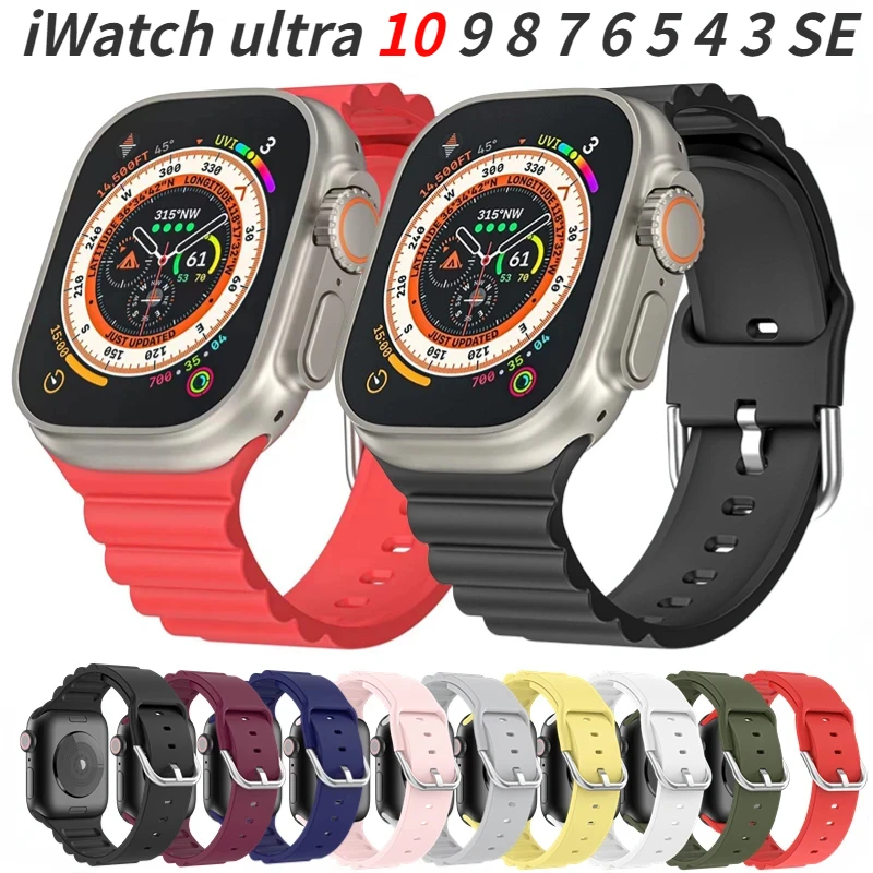 Ремешок силиконовый для Apple Watch Ultra 8 7 49 мм 45 мм 41 мм, спортивный браслет для iWatch 6 5 4 SE 44 мм 42 мм 40 мм 38 мм
Ремешок силиконовый для Apple Watch Ultra 8 7 49 мм 45 мм 41 мм, спортивный браслет для iWatch 6 5 4 SE 44 мм 42 мм 40 мм 38 мм