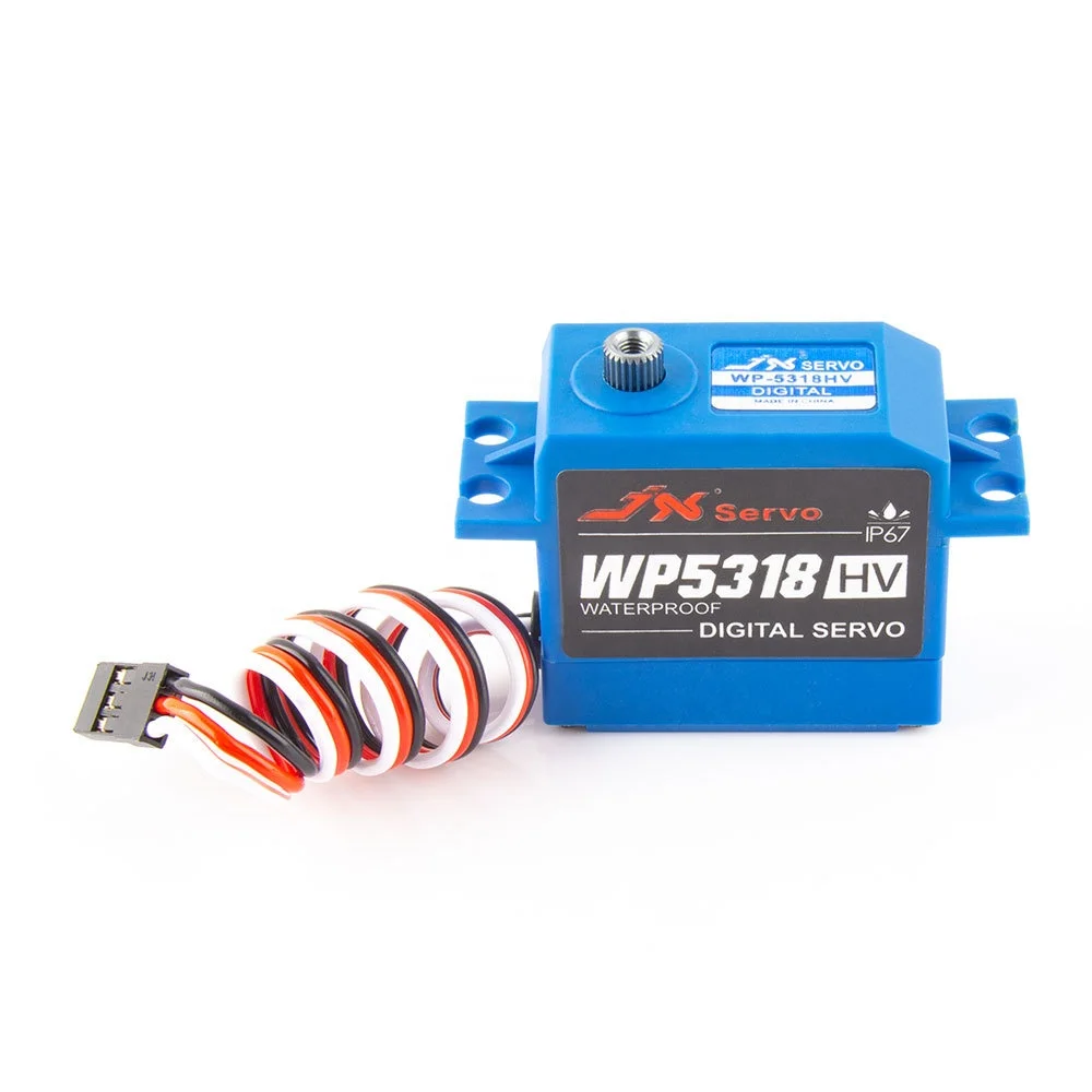 JX WP5318HV 18 кг полностью водонепроницаемый цифровой сервопривод с металлической шестерней для радиоуправляемого дрона, робота, гоночного автомобиля, лодки, детали компонента
JX WP5318HV 18 кг полностью водонепроницаемый цифровой сервопривод с металлической шестерней для радиоуправляемого дрона, робота, гоночного автомобиля, лодки, детали компонента