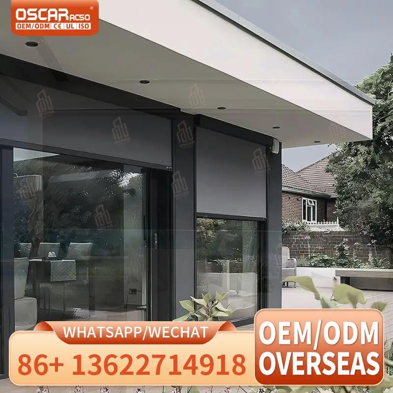 Wholesale Electric Waterproof Outdoor Windproof Motorized Retractable Zip Screen Curtain for UV Protection and Privacy Ideal for
Wholesale Electric Waterproof Outdoor Windproof Motorized Retractable Zip Screen Curtain for UV Protection and Privacy Ideal for