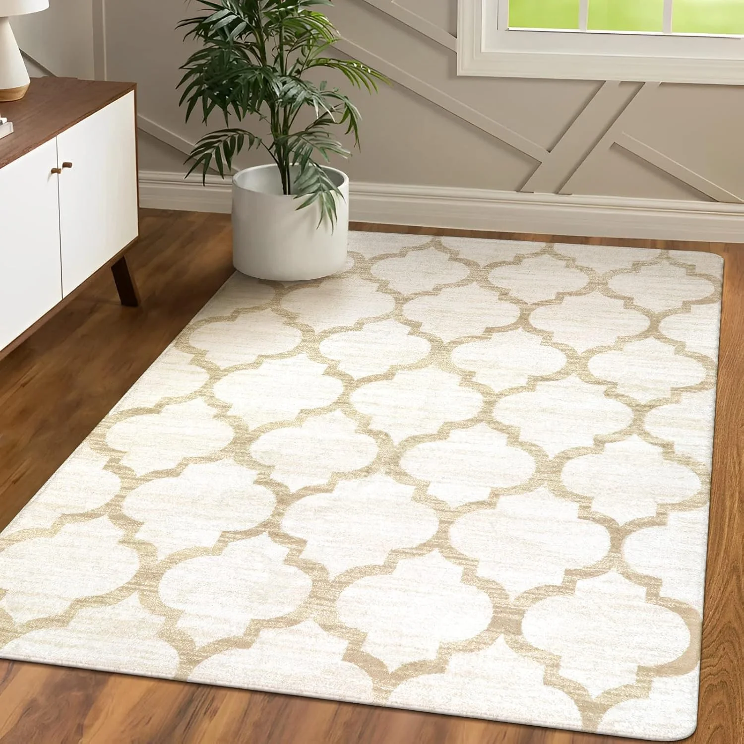 Washable Living Room Rugs - Area Rugs for Bedroom Aesthetic Non-Slip Low-Plie Throw Office Rug Entryway Ivory Distressed Capet f
Washable Living Room Rugs - Area Rugs for Bedroom Aesthetic Non-Slip Low-Plie Throw Office Rug Entryway Ivory Distressed Capet f